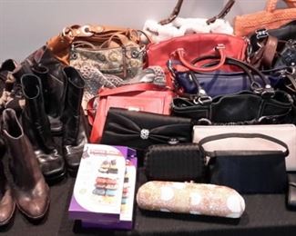 Name brand purses and shoes.