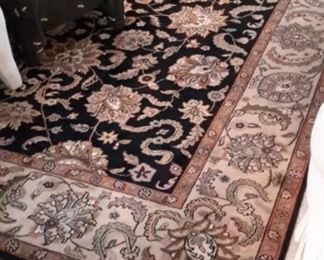 Beautiful hand knotted wool rug.