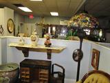 Capodimonte large flower vases. Tiffany style Poppy flower Floor lamp