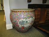 Antique Chinese Pair of Porcelain fish bowls.