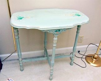 Handpainted End Table