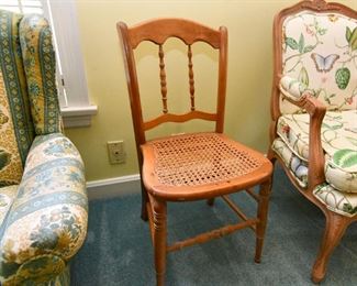 Antique Chair with Hand Caned Seat