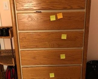 third dresser of six piece set.