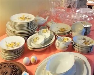 China and Avon Hummingbird Crystal