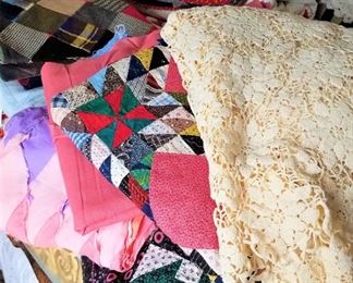 Quilt Tops, Victorian Crocheted Pieces