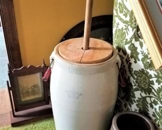 Butter Churn and Crock