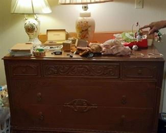Matching antique dresser