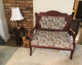 Antique Eastlake settee