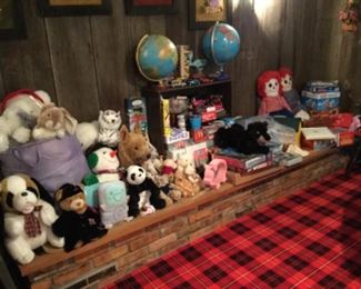 Well cared for toys and games