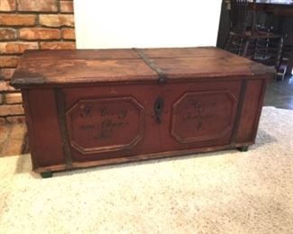 Antique trunk from Norway