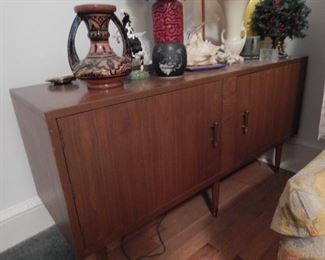 Mid Century cabinet...nice size Inside is designed for LP storage.