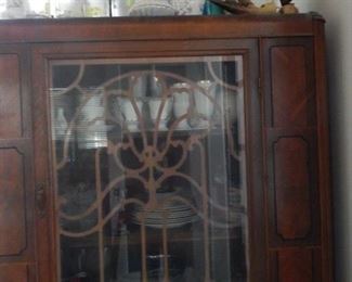 Antique china cabinet.