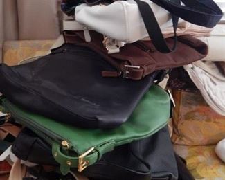 HANDBAGS!!! many handbags! Most in excellent condition... barely worn! Names like Stone Mountain, Gianni Bernini and many more.