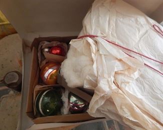 Vintage Christmas bulbs.