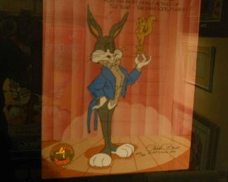 Chuck Jones autographed Bugs Bunny limited edition 647/750 Animation art