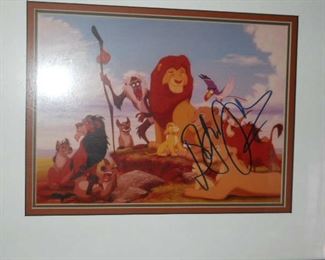 Disney’s Lion King publicity photo signed by Elton John