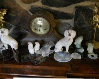 CARVINGS & FIGURINES
* SABINO GLASS animal carvings
* Lladro large 2-monk figurine
*
* Lucite Christmas Deer Figurines (1930's)
* Decorative art and statuaries including Fabulous vintage Stoffinshie dog figurines from early 1800s
* Jalisco figural pots