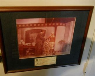 Donald was on the tv on carol burnet signed