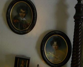 oval prints vintage