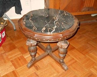 marble top smoking table ornate