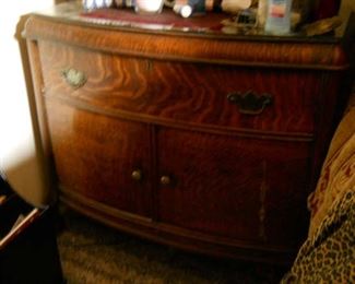 tiger oak night stand and dresser