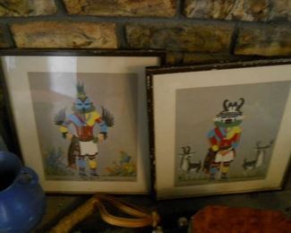 antique print listed artist