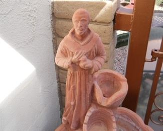 water fountain ST. FRANCIS OF ASISI HAS ALWAYS BROUGHT PUUPIE AND OTHER DOGGIES TO OUR HOME WE SAVED OVER 23