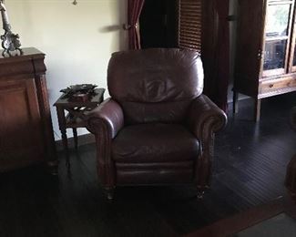 Leather living room chair