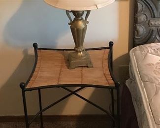 End table and lamp