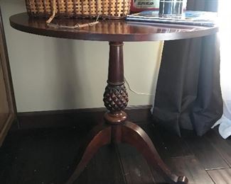 Round side table