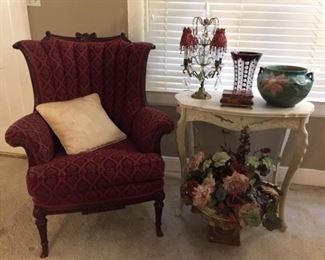 Wingback and Parlor Table