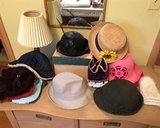 Selection of vintage hats.