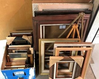 Selection of picture frames.