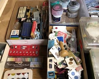 Art supplies.