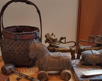 Antique Asian figural items