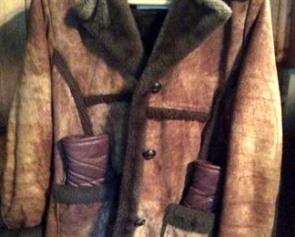 APT010 Women's Leather Coat
