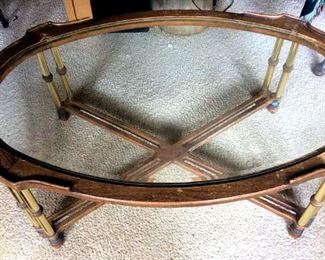 APT024 Wood & Glass Coffee Table