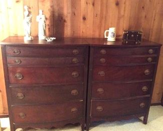  APT063 Two Vintage Wooden Dressers