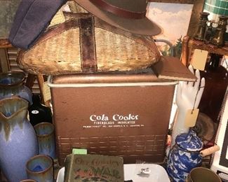 Vintage Stetson Hats ~ Vintage Coolers & Tackle Boxes ~ Vintage Paint By Number Paintings