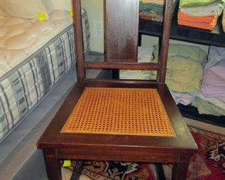 3rd Floor Bedroom Right: Vintage Cane Seat Rocking Chair (Great Condition)