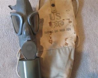 3rd Floor Bedroom Left:  Training Gas Mask