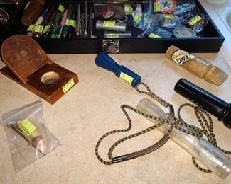 2nd Floor Kitchen:  WWll Japanese Compass, Duck Calls