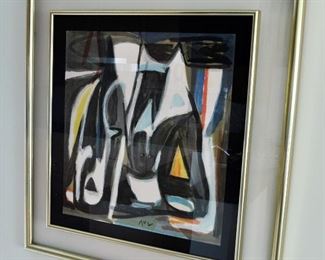 34/100 Litho by Bram Van Velde - bought in Avignon, France