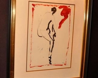 1949 - Litho of Nude woman. Signed and numbered: Marilo