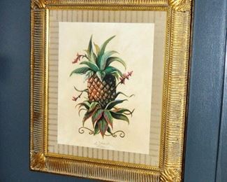 Pair of Bobby Sikes "Pineapple" lithos