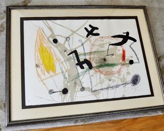 Rare lithograph by Joan Miro (Spanish, 1893-1983) Signed & Numbered 24/25 Title: Maravillas Con Variaciones Acrosticas Circa 1975