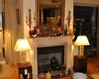 ANTIQUE FRENCH TRUMEAU MIRROR - CIRCA 1780