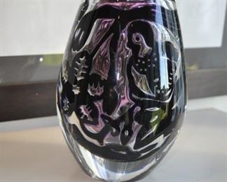 Orrefors crystal signed by Eva Englund