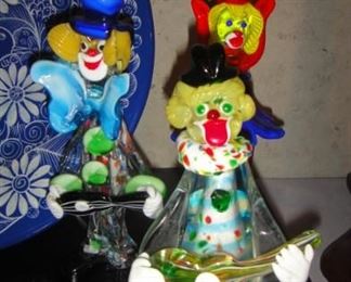 Clowns, Murano  Glass 