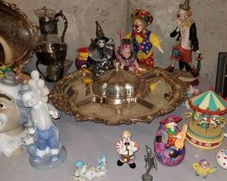 Clowns, Murano  Glass, and others 
